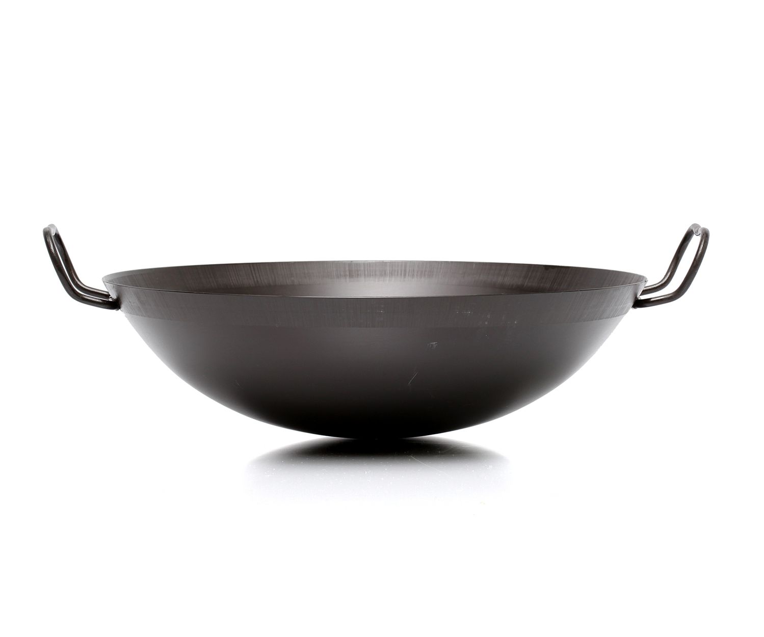 Stahl Wokpfanne WPS 36 cm mit 2 Haltegriffen Made in Germany