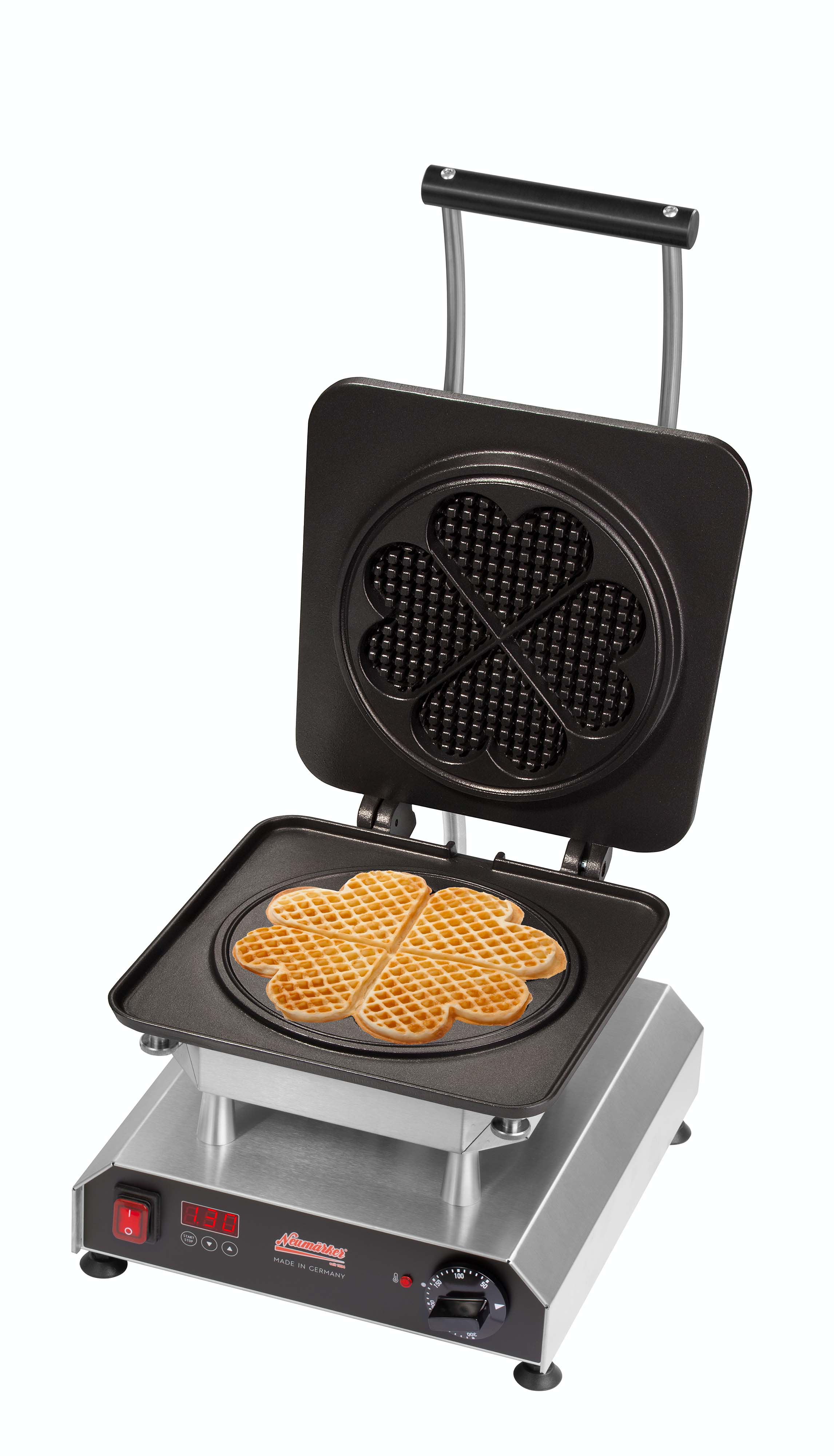Neumärker Waffeleisen Thermocook® inkl. Sunny Waffel Wechselplatten Antihaftbeschichtung