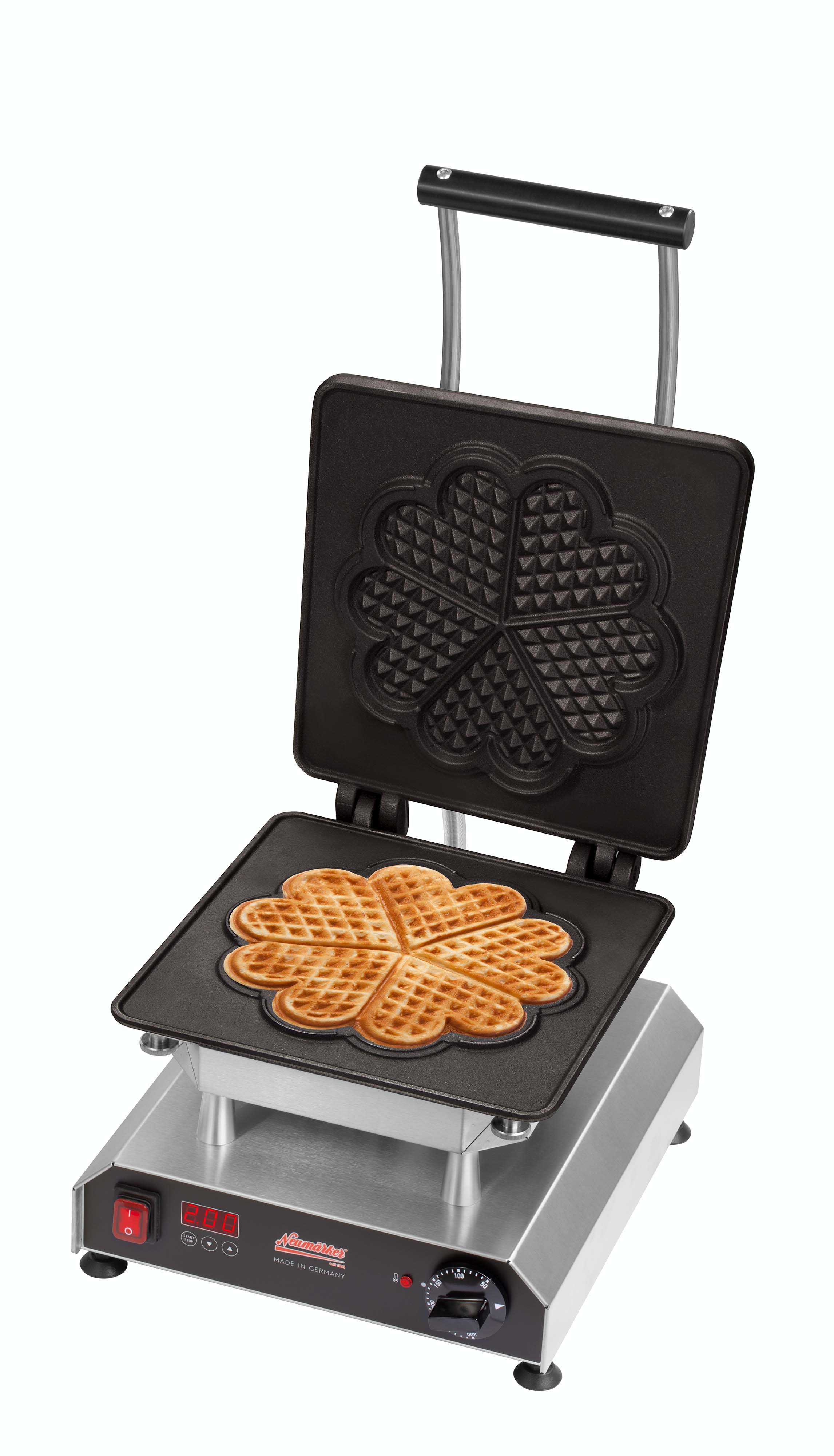 Neumärker Waffeleisen Thermocook® inkl. Große Herzwaffel Wechselplatten