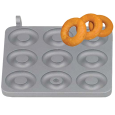 Neumärker Waffeleisen-Wechselplatte Dony Donut für Backsystem & Thermocook mit Antihaftbeschichtung