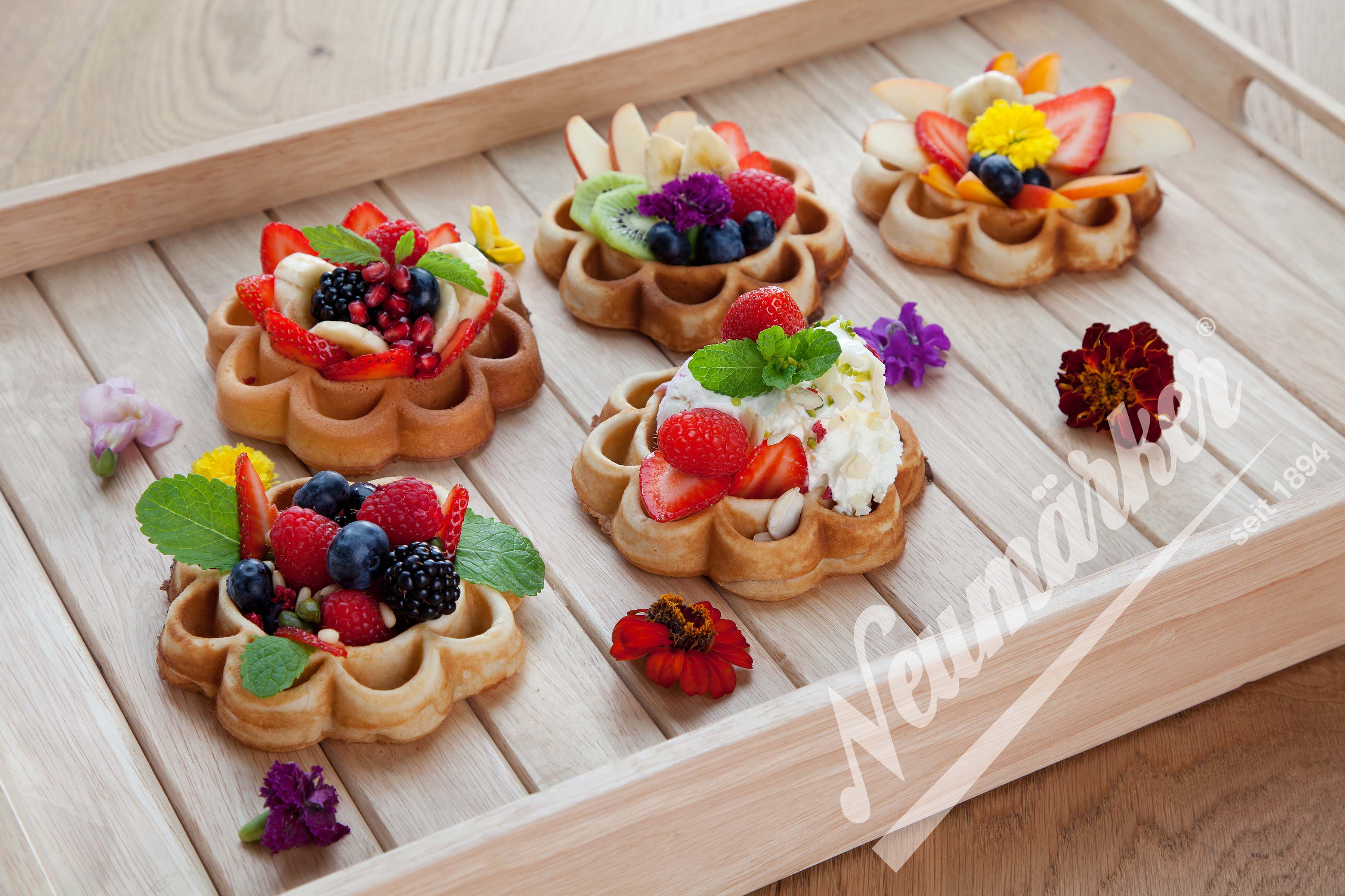 Neumärker Waffeleisen Thermocook® inkl. Waffeltörtchen Wechselplatten
