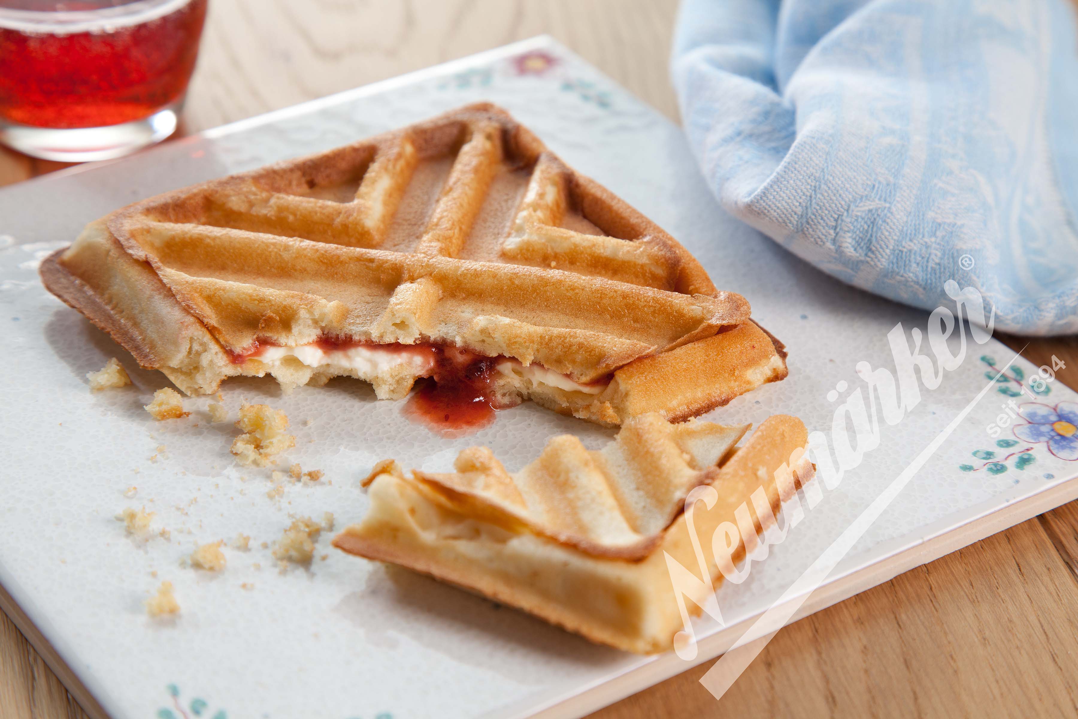 Neumärker Waffeleisen-Wechselplatte X-Waffel für Backsystem & Thermocook