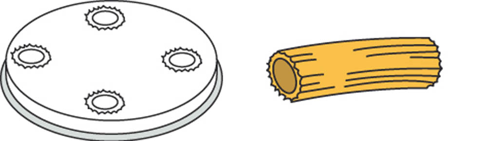 Pasta-Scheibe Ø 50 mm Maccheroni - für MPF 1,5