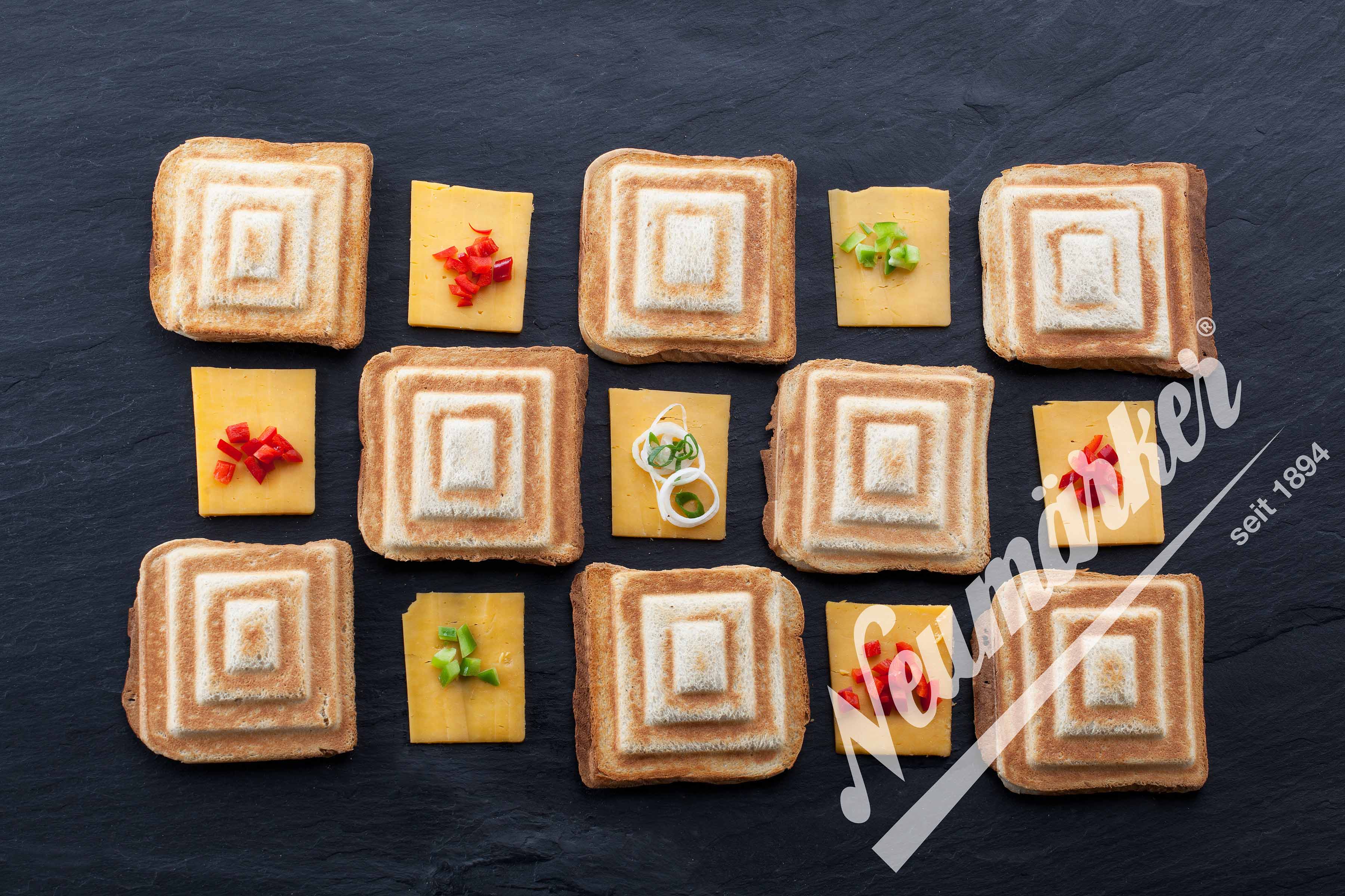 Neumärker Sandwichmaker Thermocook® inkl. Sandwich Wechselplatten