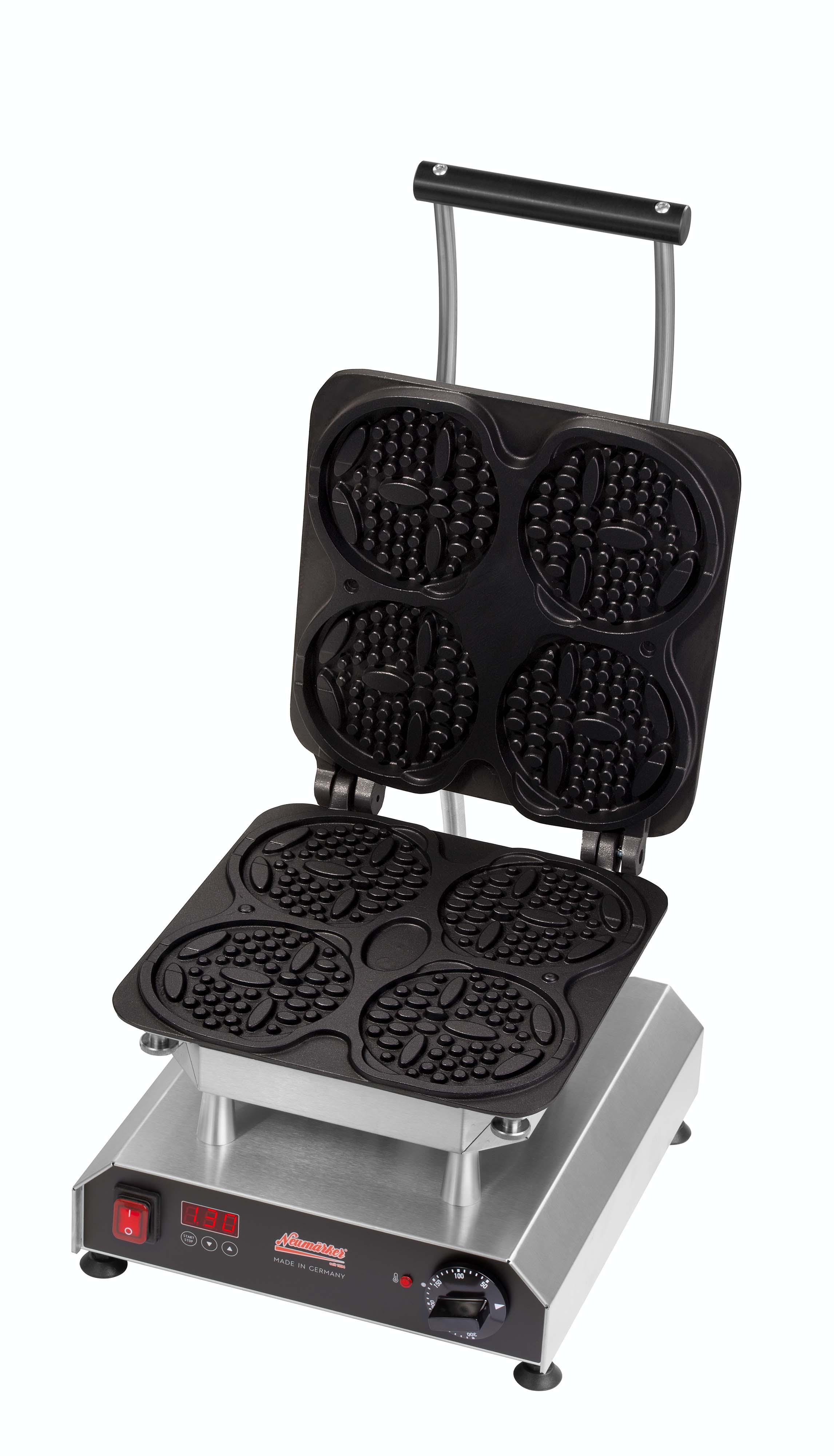 Neumärker Waffeleisen Thermocook® inkl. Waffel-Bärchen am Stiel Wechselplatten