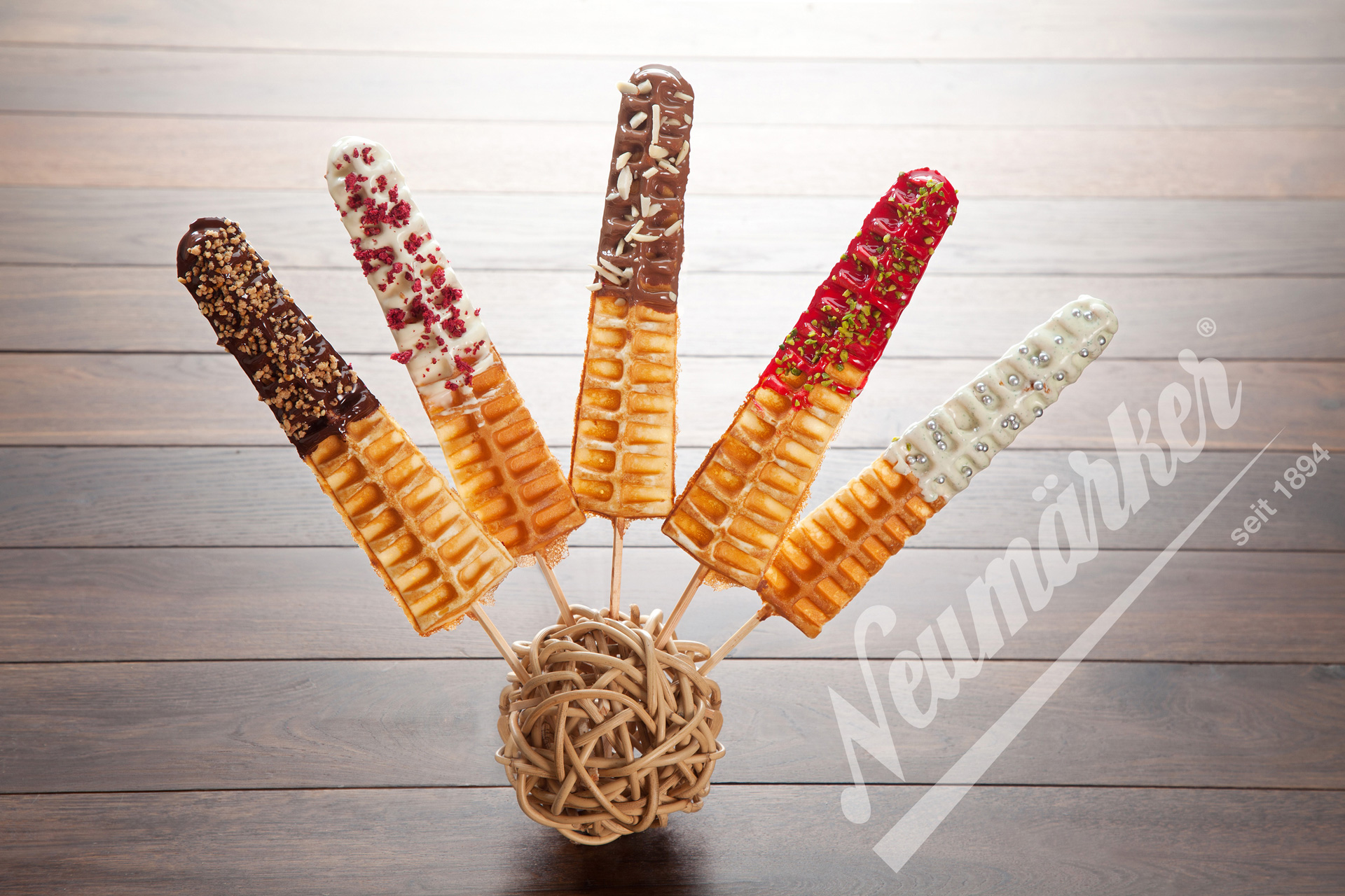 Neumärker Backplatte Lolly-Waffel am Stiel für Backsystem & Thermocook