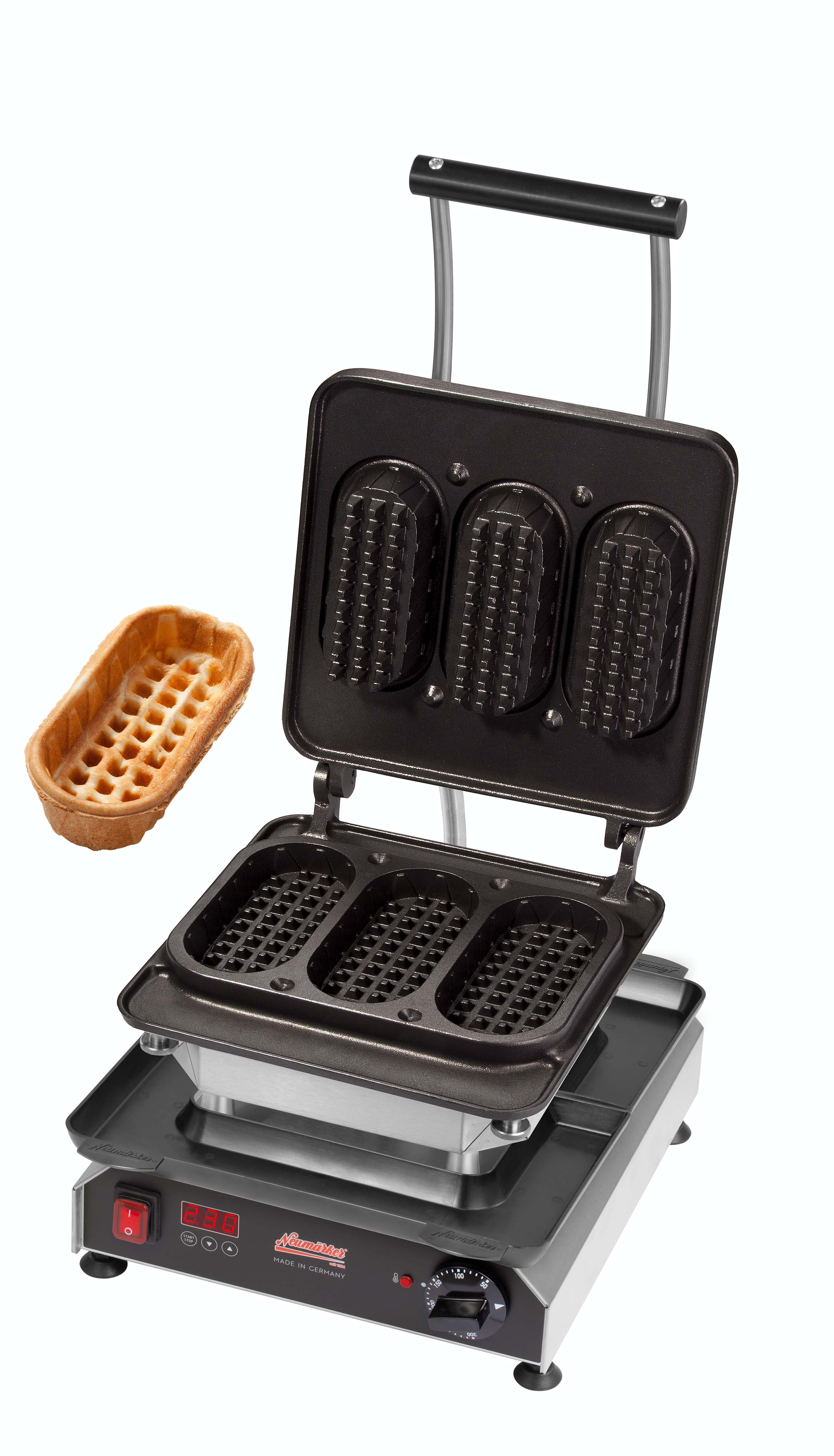 Neumärker Waffeleisen-Wechselplatte Baguettewaffel für Backsystem & Thermocook