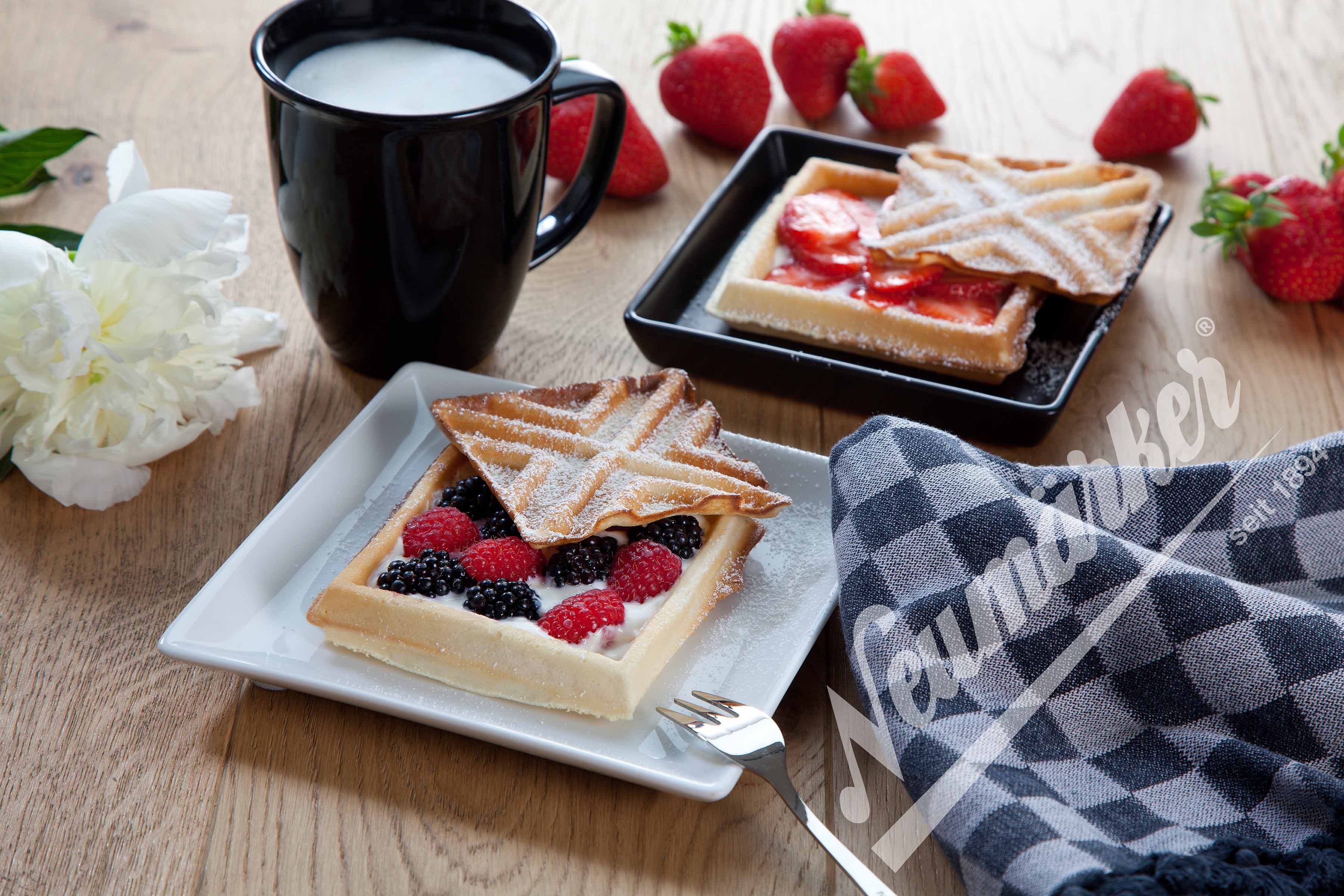 Neumärker Waffeleisen-Wechselplatte X-Waffel für Backsystem & Thermocook