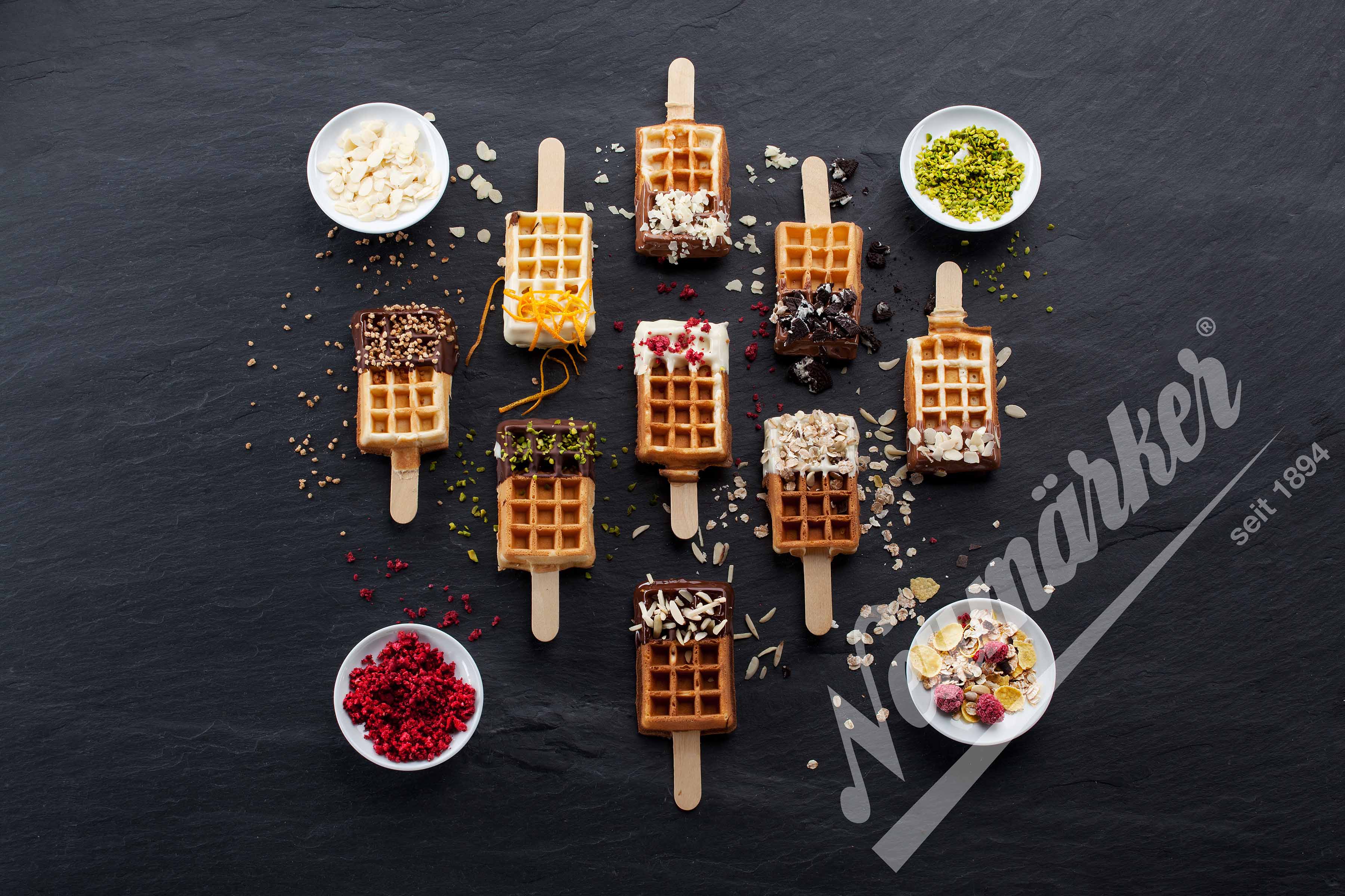 Neumärker  Waffeleisen-Wechselplatte Rahmwaffel am Stiel für Backsystem & Thermocook
