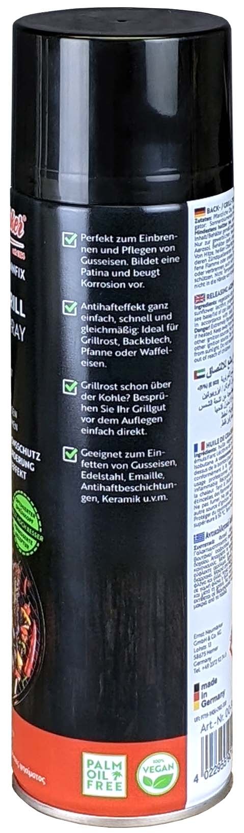 Trennfix neutral - Sprühdose à 500 ml Neumärker Back+Grill Trennspray