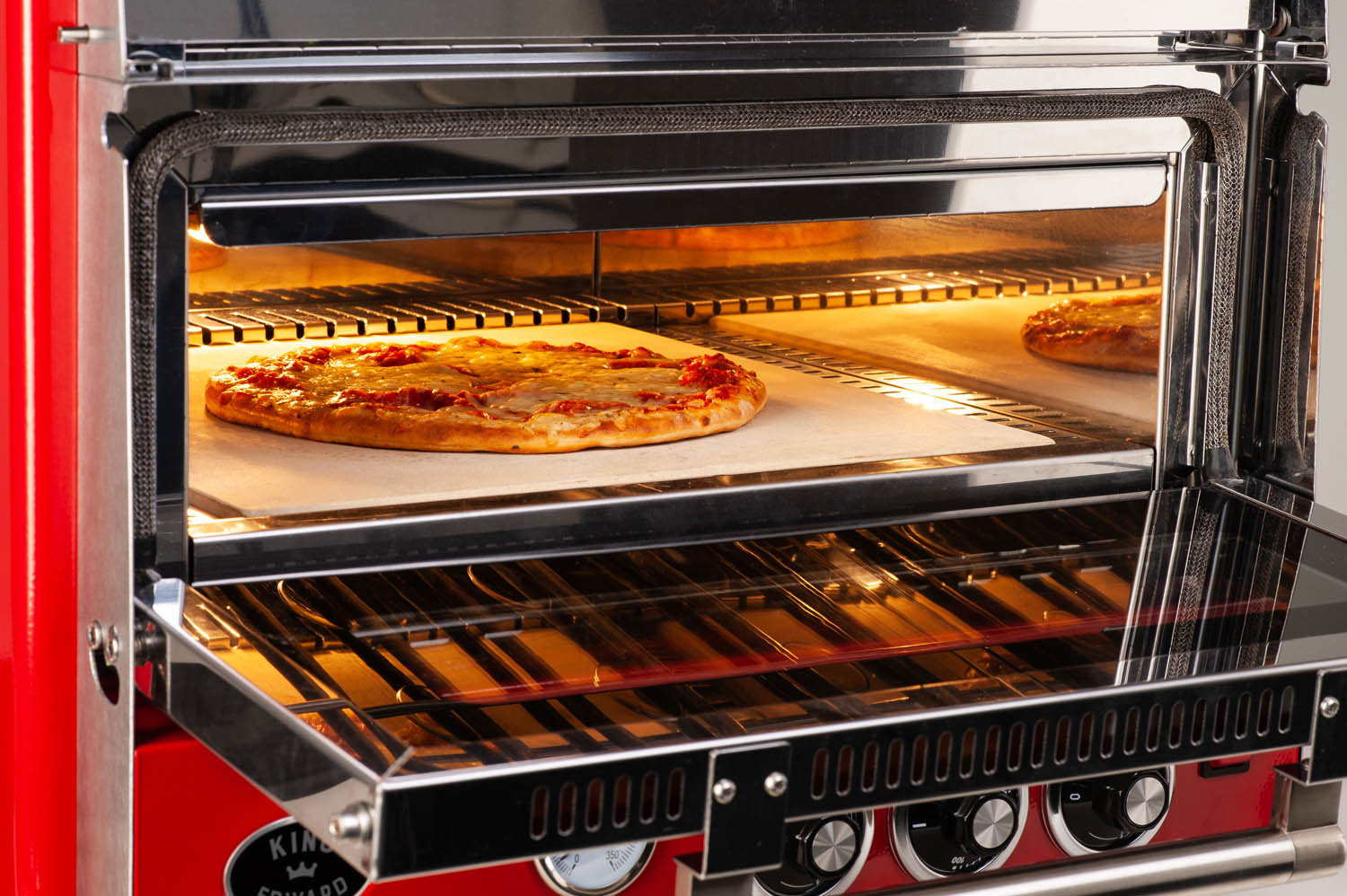King Edward Vintage Pizzaofen PK1W - mit Warmhaltefach
